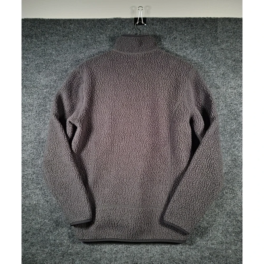 Patagonia Retro Pile 1/4 Zip Fleece Jacket Mens Medium Gray Pullover Sweater